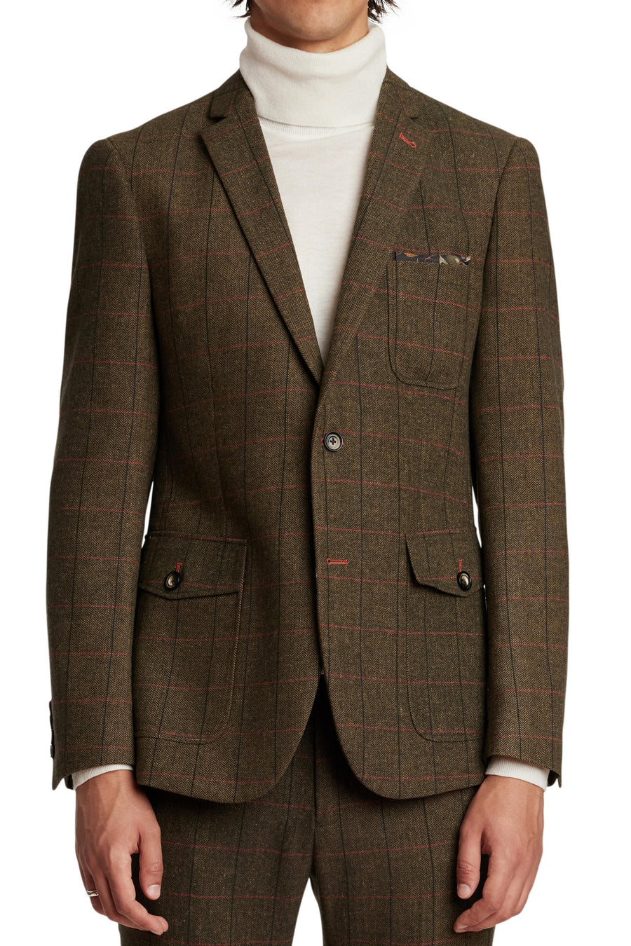 Vintage Olive Plaid Jacket